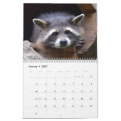 Schattige wasberen 2026 kalender (Jan 2027)