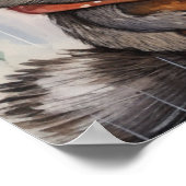 Schattige wasberen in de regen poster (Hoek)