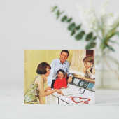 schattige  waskamer briefkaart (Staand voorkant)