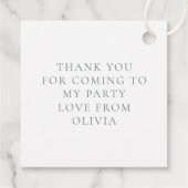 Schattige wat konijn is een 1e verjaardag bedankjes labels (Achterkant)