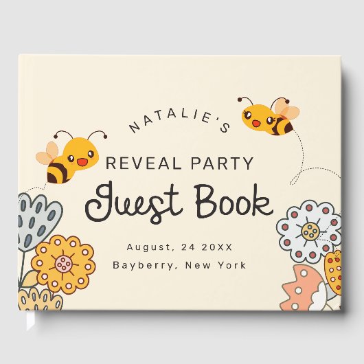 Schattige Wat wordt het Gender Reveal Party? Gastenboek (Voorkant)