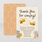 Schattige Wat zal het zijn Gender Reveal Baby show Bedankkaart (Voorkant / Achterkant)