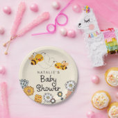 Schattige Wat zal het zijn Gender Reveal Baby show Papieren Bordje (Feest)