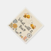 Schattige Wat zal het zijn Gender Reveal Baby show Servet (Hoek)