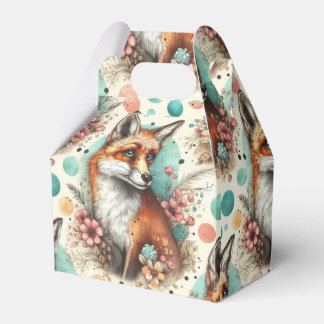 Schattige Watercolo Fox Schilderen Bedankdoosjes