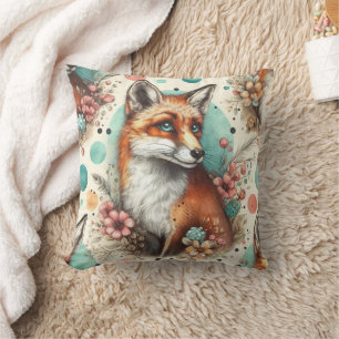 Schattige  Watercolo Fox Schilderen Kussen