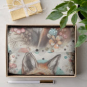 Schattige Watercolo Fox Schilderen Tissuepapier (Geschenk)