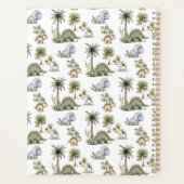 Schattige Watercolor Baby Dinosaurussen Planner (Achterkant)