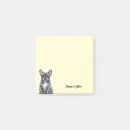 Schattige Watercolor Bulldog Trendy Op Maat Post-it® Notes