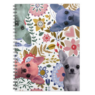 Schattige Watercolor Chihuahuas – Kleurrijke Hond Notitieboek