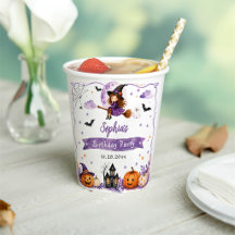 Schattige Watercolor Halloween Verjaardag