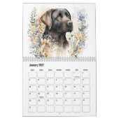 Schattige Watercolor Hond Kalender (Jan 2027)