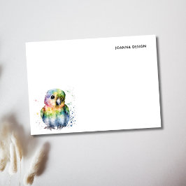 Schattige Watercolor Papegaai Moderne Gepersonalis Post-it® Notes