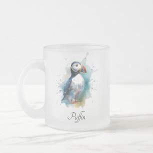 Schattige Watercolor Papegaaiduiker, op maat Matglas Koffiemok