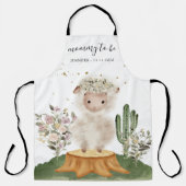 Schattige Watercolor Schaap Moeder Worden Schort (Voorkant)