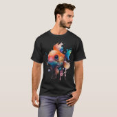 Schattige Watercolor Vis T-shirt (Voorkant volledig)