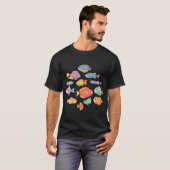 Schattige Watercolor Vis T-shirt (Voorkant volledig)