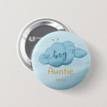 Schattige Watercolor Wolk Baby Jongens Shower Tant