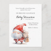 Schattige watercolor zwangerschapsaankondiging Ker Briefkaart (Voorkant)