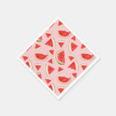 Schattige Watermeloen Pattern Pink Kids Verjaardag Servet (Hoek)