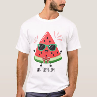 Schattige Watermeloen Zomer Fruit Pret Vakantie On T-shirt