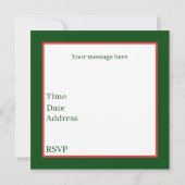 Schattige watermeloenfestival kaart (Achterkant)