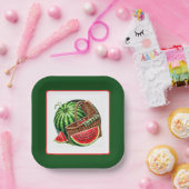 Schattige watermeloenfestival papieren bordje (Feest)