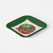 Schattige watermeloenfestival papieren bordje (Gebogen)