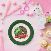 Schattige watermeloenfestival papieren bordje (Feest)