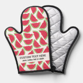 Schattige watermeloenpatroon Voeg je aangepaste te Ovenwant (Voorkant / Achterkant)