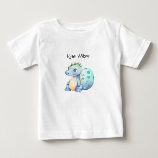 Schattige waterverf baby dinosaurus (Voorkant)