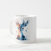 Schattige Waterverf Baby Herten Mok (Voorkant links)