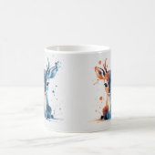 Schattige Waterverf Baby Herten Mok (Center)