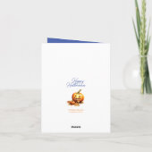 Schattige waterverf babydraak halloween voor kinde kaart (Achterkant)