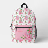 Schattige Waterverf Ballet Schoenen Pattern Meisje Bedrukte Rugzak (Voorkant)