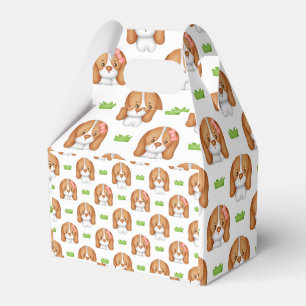 Schattige Waterverf Beagle Hond Bedankdoosjes