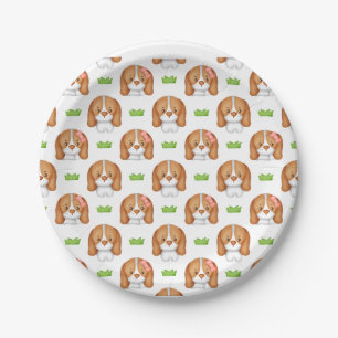 Schattige Waterverf Beagle Hond Papieren Bordje