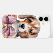 SCHATTIGE WATERVERF BEAGLE PUPPY DOG Case-Mate iPhone CASE (Achterkant (horizontaal))
