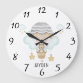 Schattige Waterverf Beer in heteluchtballonkwekeri Grote Klok (Voorkant)