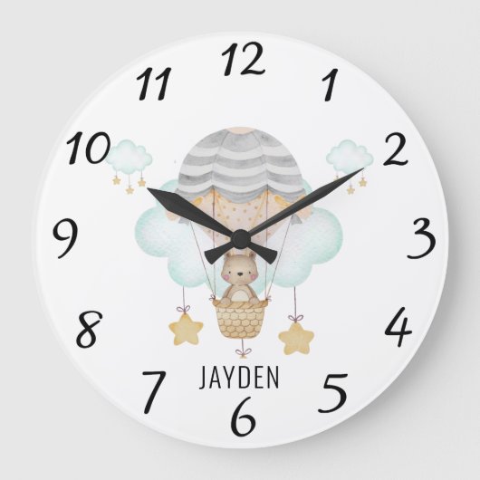 Schattige Waterverf Beer in heteluchtballonkwekeri Grote Klok (Voorkant)