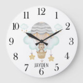 Schattige Waterverf Beer in heteluchtballonkwekeri Grote Klok (Voorkant)