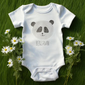 Schattige Waterverf Beer Panda Romper
