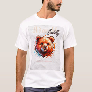 Schattige Waterverf Beer T-shirt – Schattigee hand