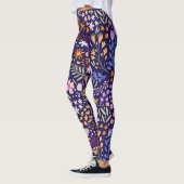 Schattige waterverf bloeiende lente bloemen aangep leggings (Links)