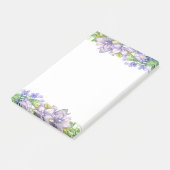Schattige Waterverf Bloemen Post-it® Notes (Schuin)