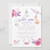 Schattige waterverf Boho-stam babyshower uitnodigi Kaart (Voorkant)