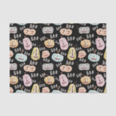 Schattige waterverf Boo griezelige pompoen Hallowe Tissuepapier (Voorkant)