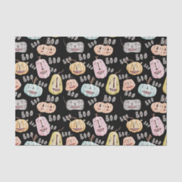 Schattige waterverf Boo griezelige pompoen Hallowe Tissuepapier