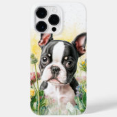 SCHATTIGE WATERVERF BOSTON TERRIER PUPPY DOG Case-Mate iPhone CASE (Achterkant)