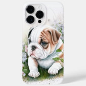 SCHATTIGE WATERVERF BULLDOG PUPPROWERS Case-Mate iPhone CASE (Achterkant)